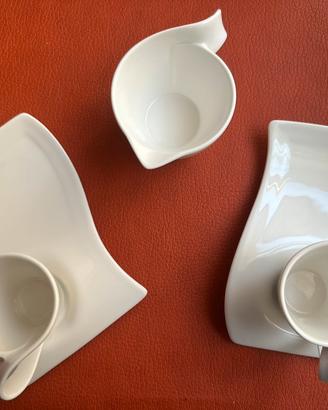 Villeroy&Boch 2 tazze caffè NewWave nuove+lattiera