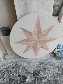 rosone in marmo per pavimento