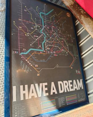 quadro con poster simpatico metropolitane Roma