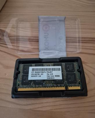 RAM 1GB DDR2 SODIMM PC2-5300 667MHz portatile