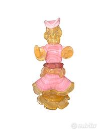Scultura di una dama in vetro di Murano oro 24kt