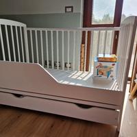Letto bambino 120x60 con materasso e casse