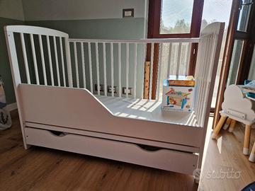 Letto bambino 120x60 con materasso e casse
