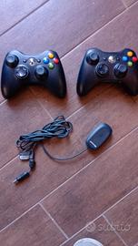 2 Controller Xbox  con ricevitore wireless Pc