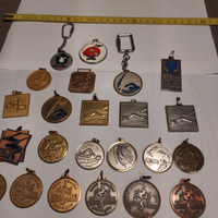 MEDAGLIE NUOTO ANNI 78/ 81 OTTONE ottime