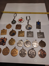 MEDAGLIE NUOTO ANNI 78/ 81 OTTONE ottime