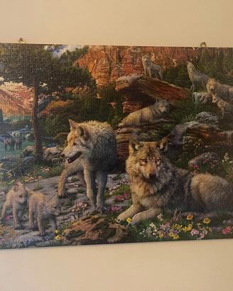 Puzzle Famiglia di Lupi – Natura Selvaggia