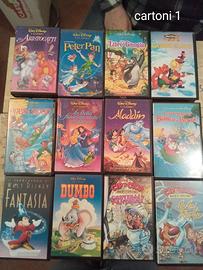 VHS cartoni animati vari Walt Disney e altro 