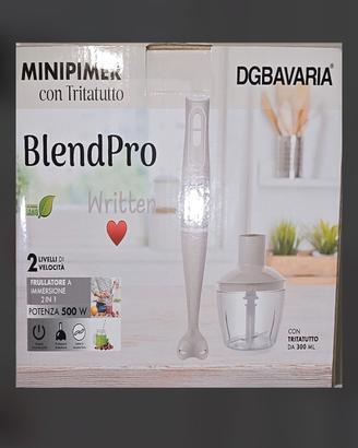 Minipimer frullatore ad immersione 2 in 1 nuovo
