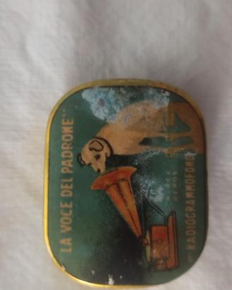 Scatolina Puntine Grammofono Vintage anni 30/50