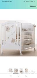 lettino con sponde+materasso+cuscino