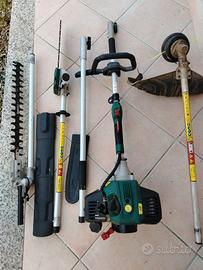 Decespugliatore, tagliasiepe, sega a catena