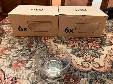 2 set da 12 ciotole per gelato