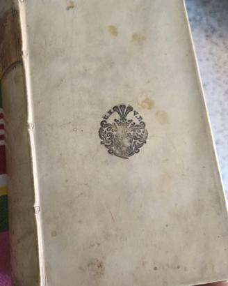 Libri antichi 1743 Pufendorf pergamena Roma