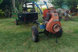Motocoltivatore con rimorchio