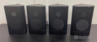 Casse acustiche 4 pezzi, marca Paso, con staffa