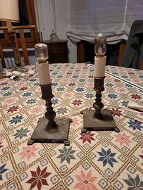 Coppia di lampade / abat jour