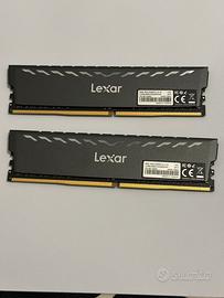 Ram lexar thor 8+8gb mai usate