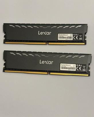 Ram lexar thor 8+8gb mai usate