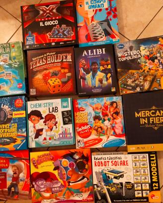 Giochi da tavolo e di società vari