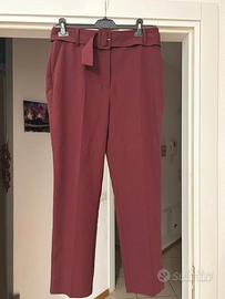 Pantaloni Eleganti a Vita Alta con Cintura