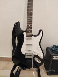 Chitarra elettrica con amplificatore