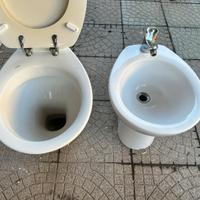 Coppia di sanitari salvaspazio marca Globo