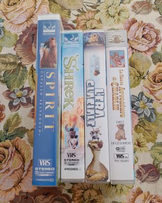 Lotto 4 VHS - Film Animazione Originali
