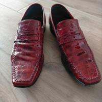 Mocassino uomo rosso 43