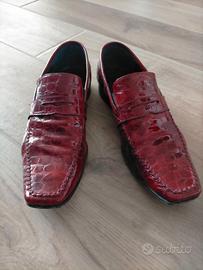 Mocassino uomo rosso 43