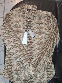 camicia Roberto cavalli da uomo beige taglia M