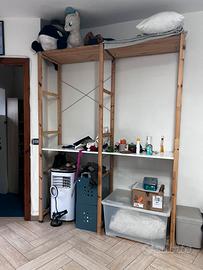 Scaffale ikea ivar legno massiccio grezzo