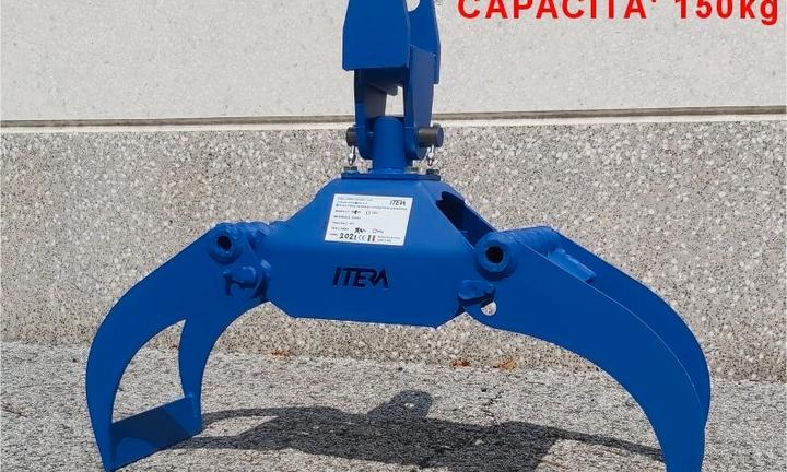 Pinza Legna IPL700 apertura 70cm+STAFFA doppio sno