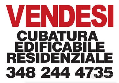 Cubatura Edificabile Residenziale