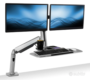 Supporto workstation Dual Monitor Stand Up