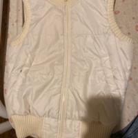 Giacca senza maniche bianca