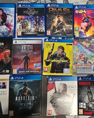 Giochi playstation 4,ps5,nintendo switch 
