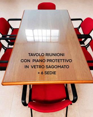ARREDI DA UFFICIO DIREZIONALE (TAVOLO RIUNIONI + 6