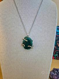 collana con pietra MALACHITE 