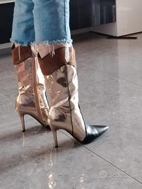 stivale con tacco a spillo e a.   punta. .n  39