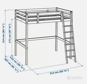 Letto a soppalco Stora Ikea