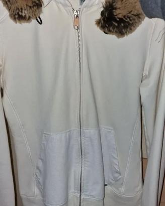 Felpa Woolrich con cappuccio e pelliccia