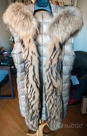 Piumino lungo FAY Originale smanicato con pellicci