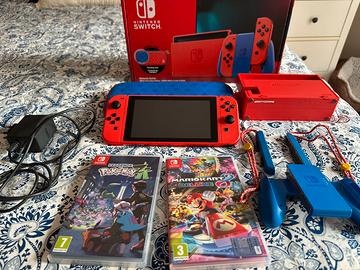 Nintendo switch Edizione limitata mario + 2 giochi
