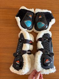 Stinchiere e paranocche fluffy nero eQuick