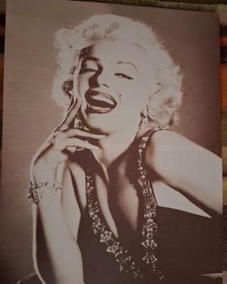 Tela poster Marilyn Monroe bianco nero