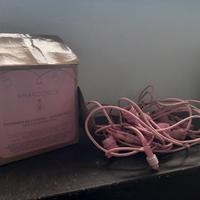 catenaria -filo luci - da esterno colore rosa 