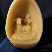 Candela in cera d'api pura 