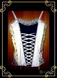 CORPETTO CORSETTO STRINGATO LACCI  *NUOVO*