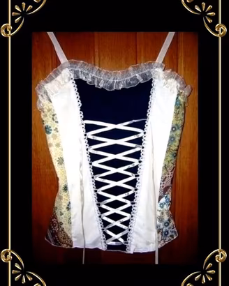 CORPETTO CORSETTO STRINGATO LACCI  *NUOVO*